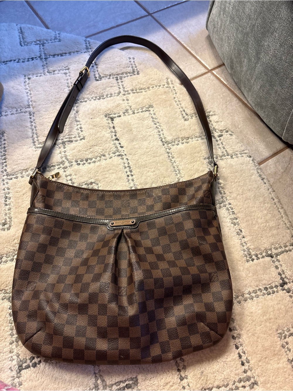 LV Damier ebene Shoulder Bag with Adjustable Strap